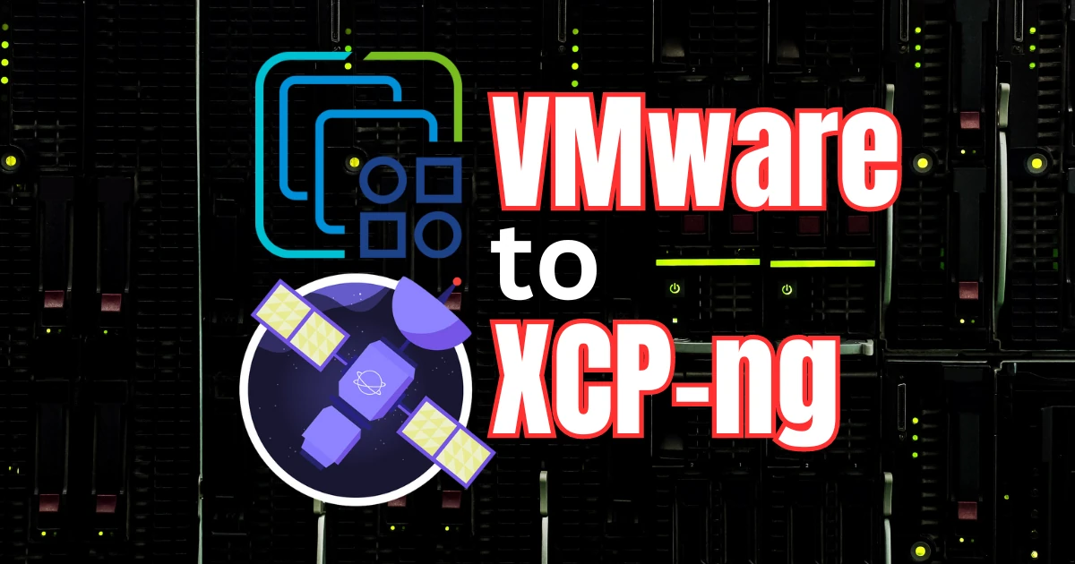 Как перенести виртуальные машины с VMware на XCP-ng